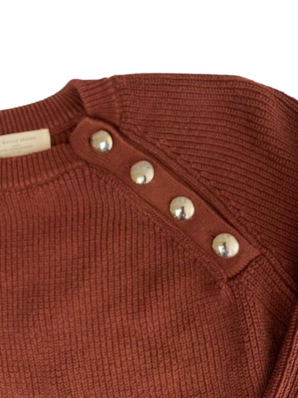 La Maille SEZANE Gary Jumper Sweater Caramel XS - Picture 6 of 12